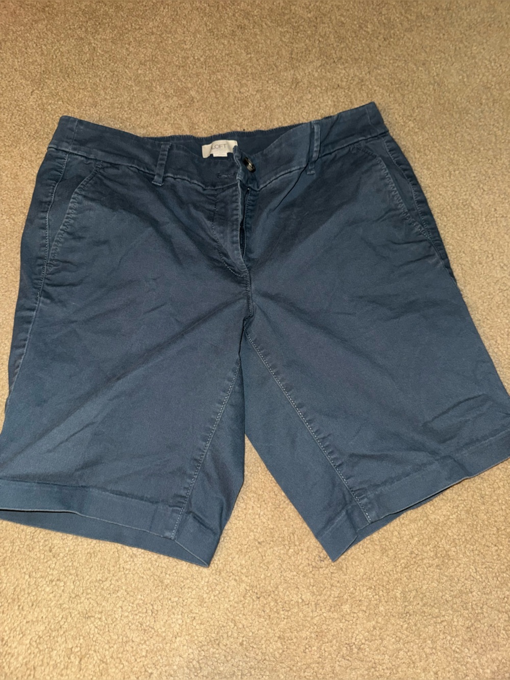 LOFT Dark Blue Women's Bermuda Shorts